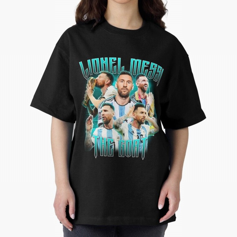 Lionel Messi Vintage Style Tee, Bootleg Tee, Bootleg T Shirt, Rap Tee Classic T-Shirt Celebrate Golden Goal Energy in FIFA World Cup 2026 Group Stage Spirit, Made for England, France and Netherlands, Mbappe and Neymar, Stadium Memories, Football