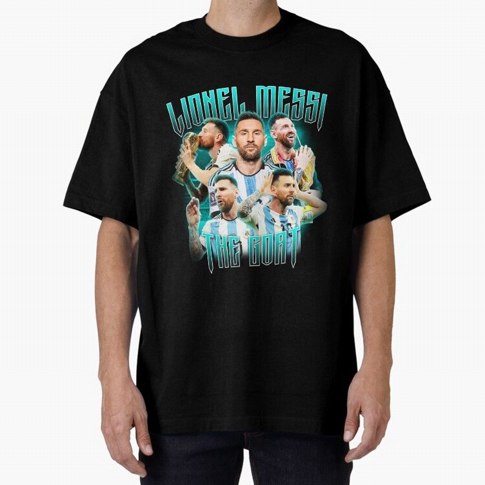 Lionel Messi Vintage Style Tee, Bootleg Tee, Bootleg T Shirt, Rap Tee Classic T-Shirt Celebrate Golden Goal Energy in FIFA World Cup 2026 Group Stage Spirit, Made for England, France and Netherlands, Mbappe and Neymar, Stadium Memories, Football