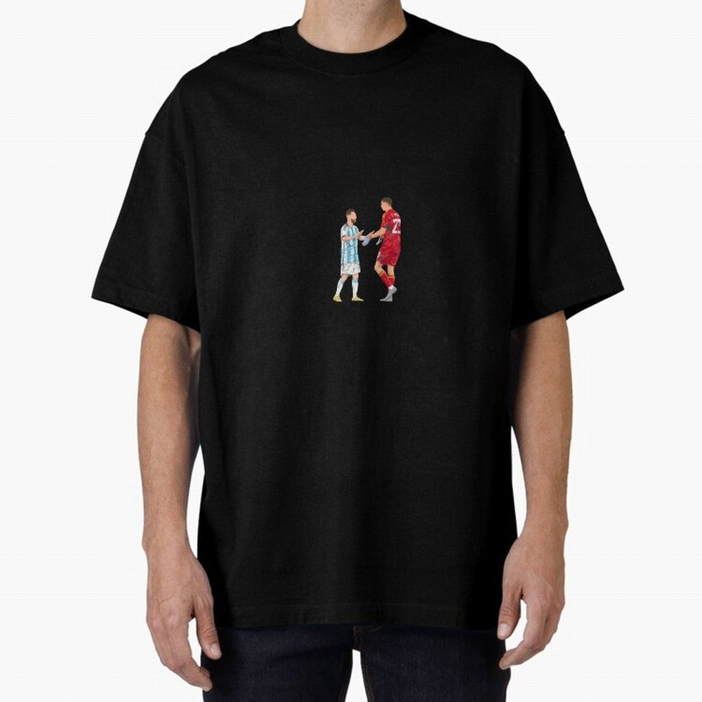Lionel Messi and Emiliano Martinez Minimalist Classic T-Shirt Elevate FIFA World Cup 2026 USA Canada Mexico with Mbappe and Neymar, Portugal, Spain and Germany Energy, Game Day Rituals, Football Legends, Country Pride and the Road to the Final;