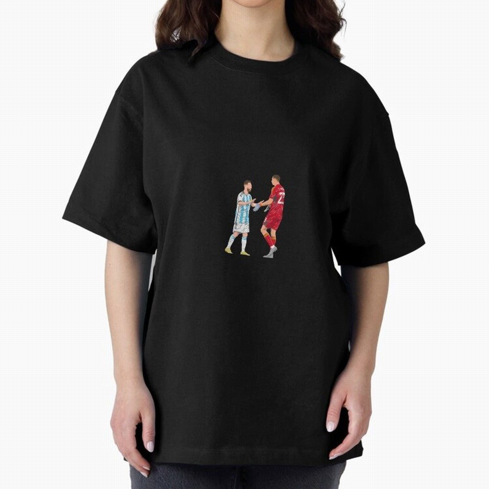 Lionel Messi and Emiliano Martinez Minimalist Classic T-Shirt Elevate FIFA World Cup 2026 USA Canada Mexico with Mbappe and Neymar, Portugal, Spain and Germany Energy, Game Day Rituals, Football Legends, Country Pride and the Road to the Final;