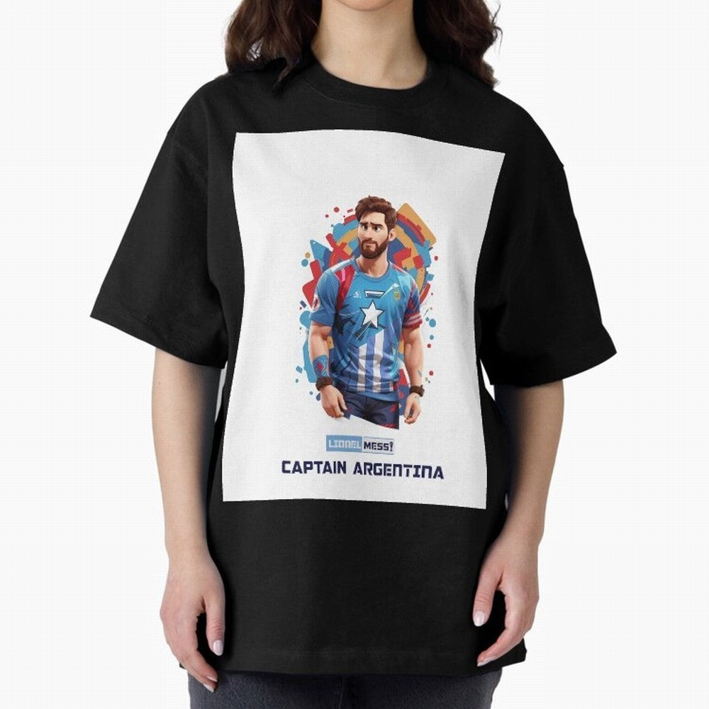 Lionel Messi Captain Argentina Graphic T-Shirt Follow Every Goal of the FIFA World Cup 2026 Group Stage Journey through Messi, CR7 and Mbappe Highlights, Argentina Pride, Game Day Rituals, Football Legends, Country Pride and the Road to the Final;