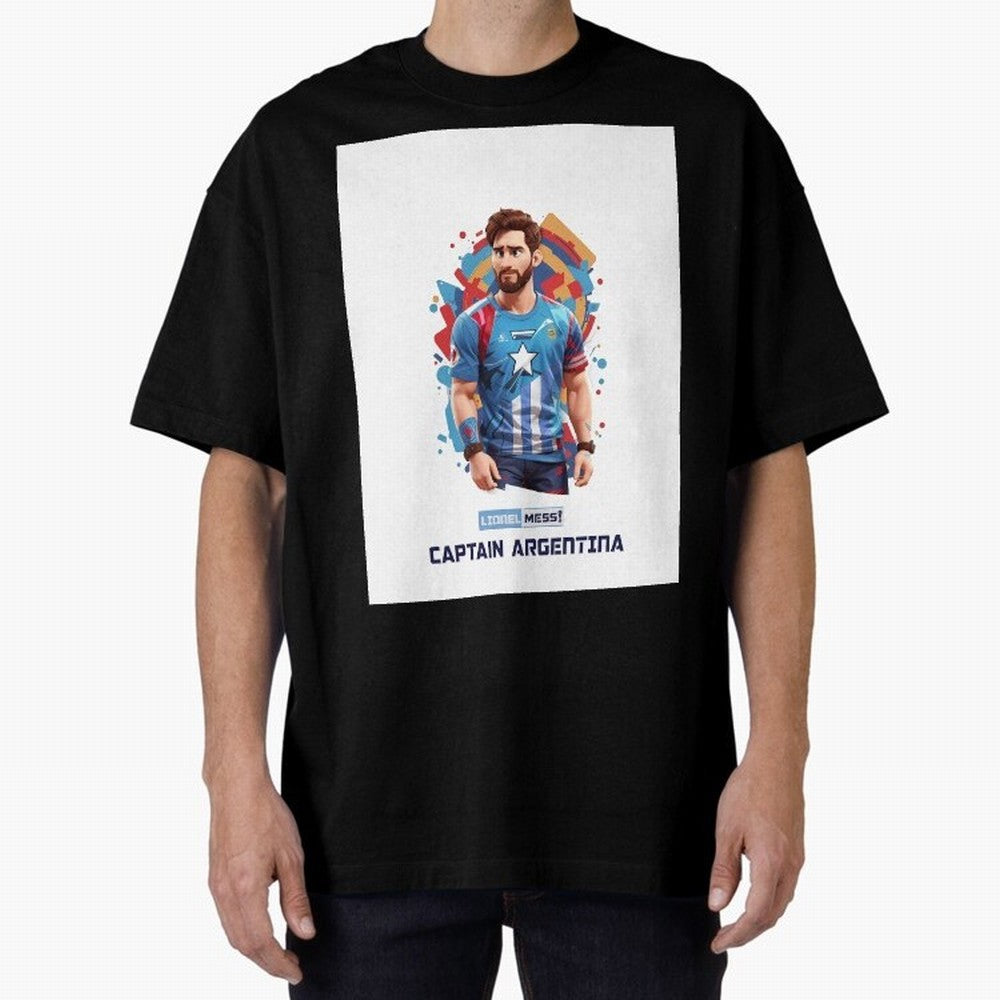 Lionel Messi Captain Argentina Graphic T-Shirt Follow Every Goal of the FIFA World Cup 2026 Group Stage Journey through Messi, CR7 and Mbappe Highlights, Argentina Pride, Game Day Rituals, Football Legends, Country Pride and the Road to the Final;