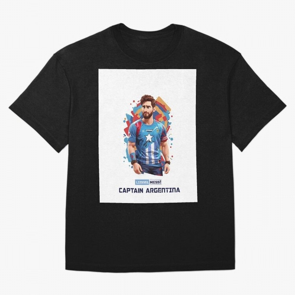 Lionel Messi Captain Argentina Graphic T-Shirt Follow Every Goal of the FIFA World Cup 2026 Group Stage Journey through Messi, CR7 and Mbappe Highlights, Argentina Pride, Game Day Rituals, Football Legends, Country Pride and the Road to the Final;
