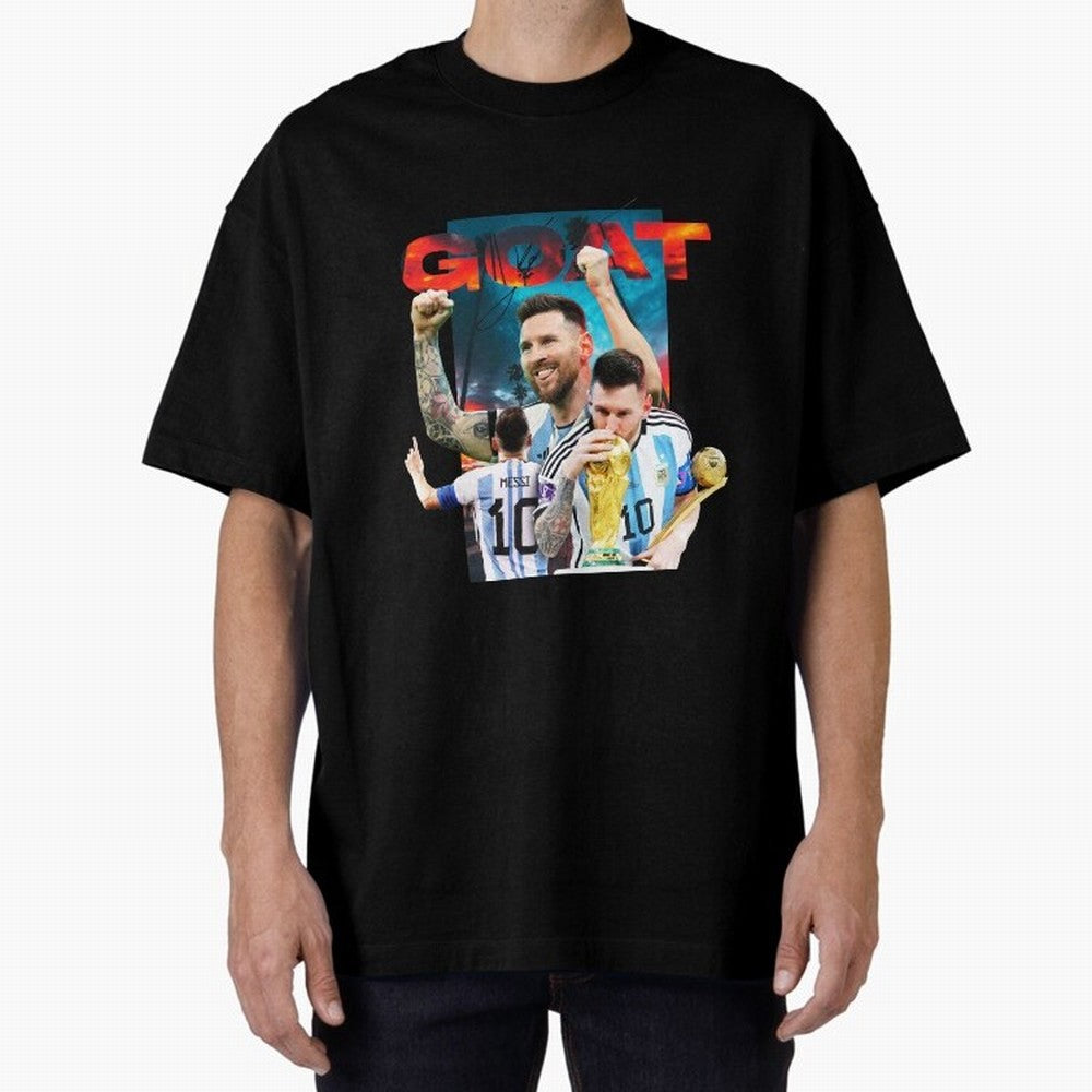 Messi GOAT Premium T-Shirt Elevate FIFA World Cup 2026 for Fans of Messi and Spain, Bringing Tournament Hype, Historic Matchups, Family Viewing Parties and Global Sports Pride; Ideal for Fans Who Follow Messi, Cristiano Ronaldo, CR7, Mbappe, Neymar