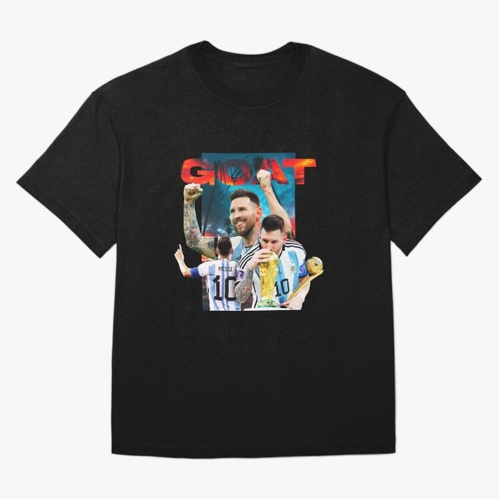 Messi GOAT Premium T-Shirt Elevate FIFA World Cup 2026 for Fans of Messi and Spain, Bringing Tournament Hype, Historic Matchups, Family Viewing Parties and Global Sports Pride; Ideal for Fans Who Follow Messi, Cristiano Ronaldo, CR7, Mbappe, Neymar