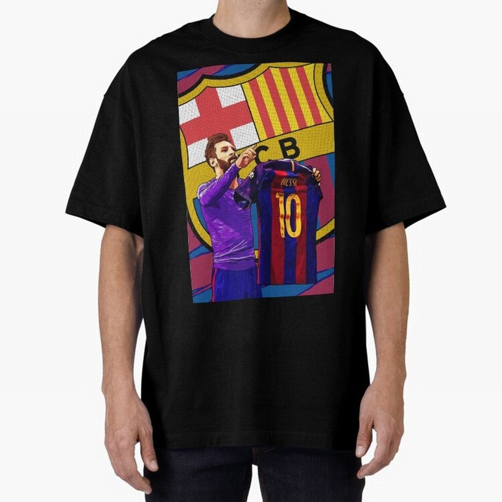 Messi Goat in FC Barcelna Premium T-Shirt Bring World Football Passion into the FIFA World Cup 2026 USA Canada Mexico Journey through Mbappe and Neymar Highlights, England Pride, Champion Mindset, Group Stage Buzz, Knockout Tension and Passionate