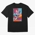Messi in action Graphic poster design Premium T-Shirt Celebrate Classic Football Spirit in Global Football Passion for FIFA World Cup 2026 USA Canada Mexico, with Haaland, Argentina, France and Brazil, Fan Favorite Moments, National Team Passion,