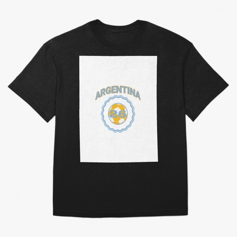 Argentina 2026 world cup soccer badge Graphic T-Shirt Join Supporters Worldwide for Match Day Hype around FIFA World Cup 2026 USA Canada Mexico, Mbappe, Argentina and Brazil, Classic Soccer Heritage, Championship Pressure, Fan Loyalty and