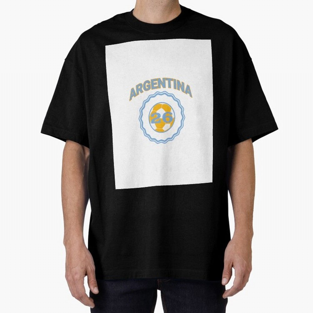 Argentina 2026 world cup soccer badge Graphic T-Shirt Join Supporters Worldwide for Match Day Hype around FIFA World Cup 2026 USA Canada Mexico, Mbappe, Argentina and Brazil, Classic Soccer Heritage, Championship Pressure, Fan Loyalty and