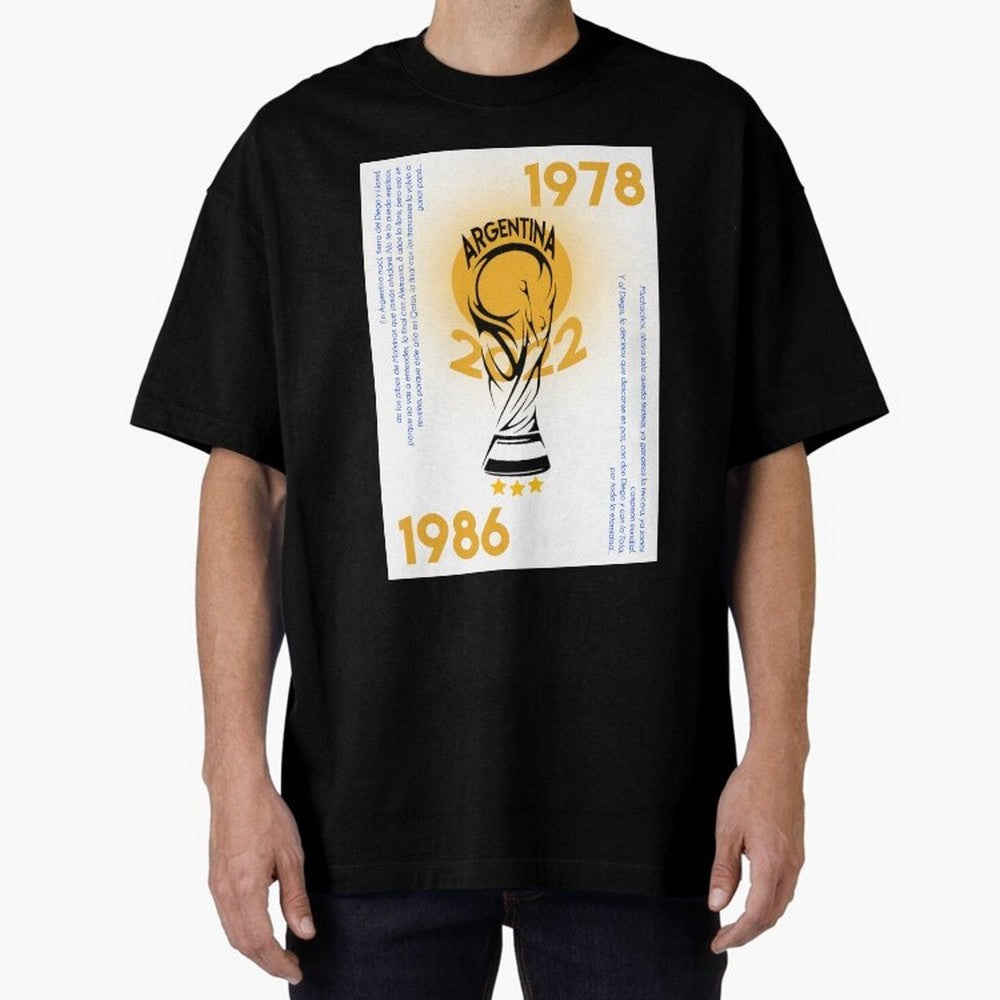 WORLD CHAMPIONS ARGENTINA Premium T-Shirt Bring Trophy Dreams to FIFA World Cup 2026 Group Stage Spirit, Inspired by Portugal, Haaland, Football Passion, Legendary Performances, Festival Vibes and Supporter Community; Perfect for Fans, Collectors,