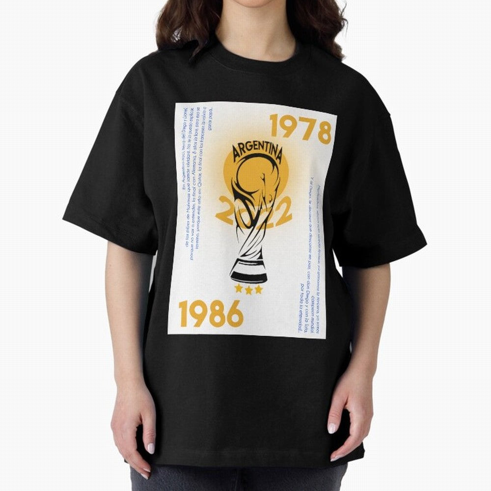 WORLD CHAMPIONS ARGENTINA Premium T-Shirt Bring Trophy Dreams to FIFA World Cup 2026 Group Stage Spirit, Inspired by Portugal, Haaland, Football Passion, Legendary Performances, Festival Vibes and Supporter Community; Perfect for Fans, Collectors,