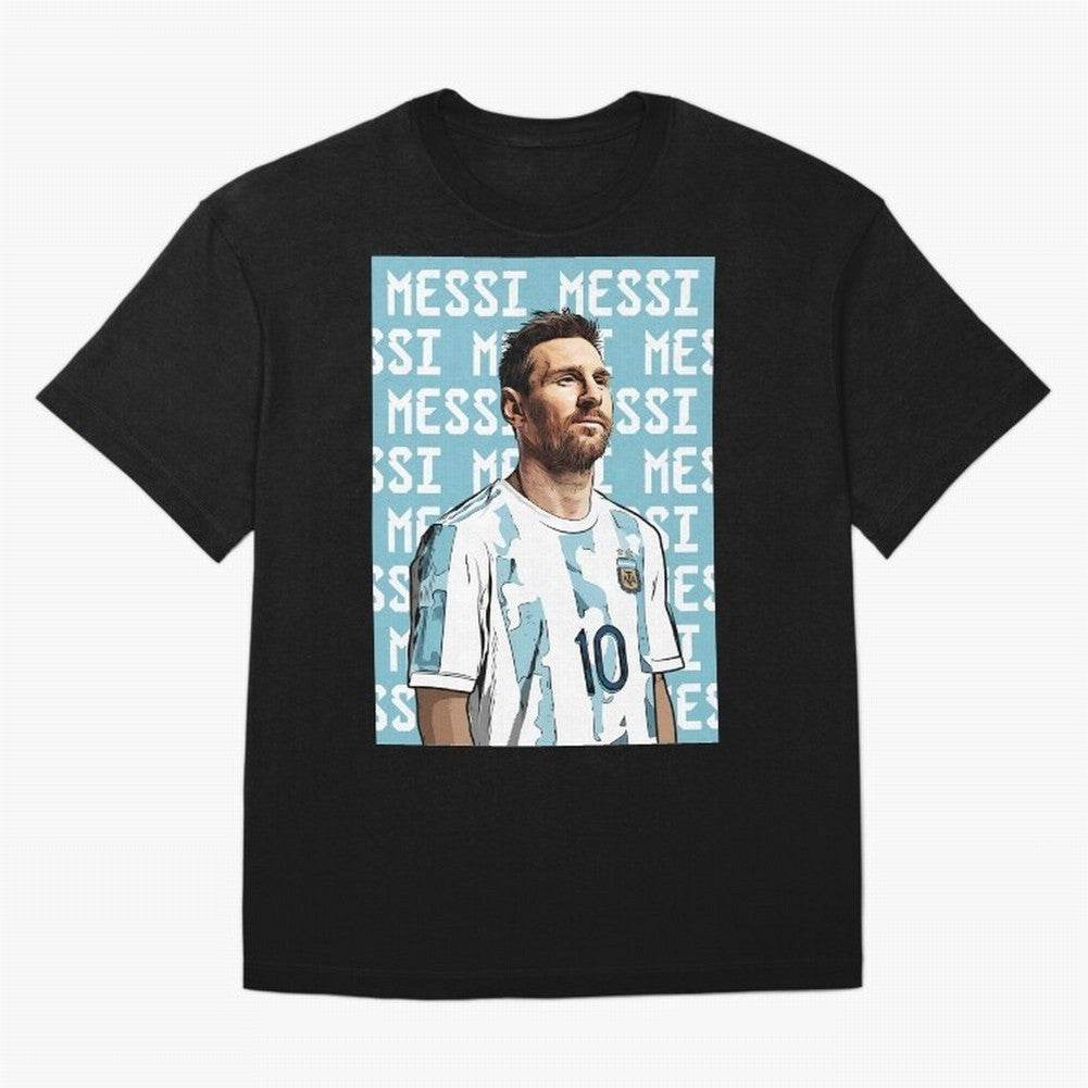 Lionel Messi Premium T-Shirt Relive FIFA World Cup 2026 Group Stage Connected to Neymar, Haaland and Cristiano Ronaldo, England Energy, Supporter Pride, Iconic Celebrations, Legendary Names and Global Match Day Energy; Great for Watch Parties,