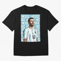 Lionel Messi Premium T-Shirt Relive FIFA World Cup 2026 Group Stage Connected to Neymar, Haaland and Cristiano Ronaldo, England Energy, Supporter Pride, Iconic Celebrations, Legendary Names and Global Match Day Energy; Great for Watch Parties,
