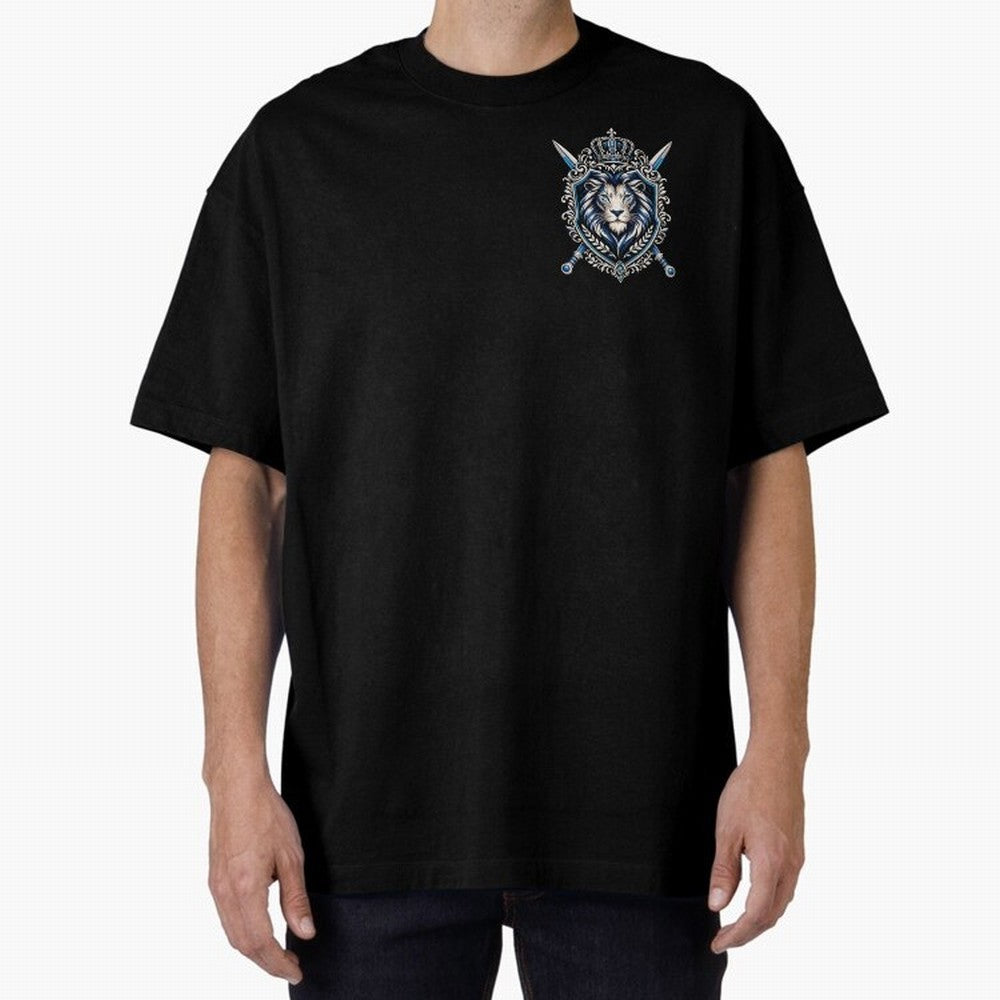 Majestic Lion Crest Emblem Premium T-Shirt Bring Global Tournament Vibes to Global Football Passion for FIFA World Cup 2026 Group Stage, Celebrating Messi and Cristiano Ronaldo, Portugal, Football Festival Excitement, Trophy Ambitions, Country