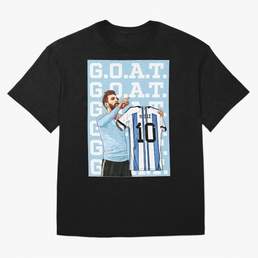 Lionel Messi Goat Premium T-Shirt Celebrate the Next Chapter of FIFA World Cup 2026 Group Stage Spirit, with Germany, Messi, Neymar and Mbappe, Champion Mindset, Group Stage Buzz, Knockout Tension and Passionate Fan Culture; Made for Collectors Who
