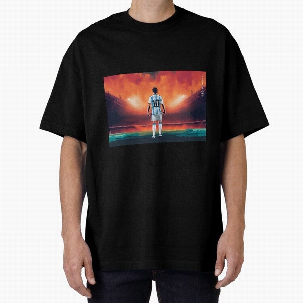 Lionel Leo Messi Premium T-Shirt Honor Champions and Dreams in FIFA World Cup 2026 USA Canada Mexico Connected to Messi and Cristiano Ronaldo, Argentina and Brazil Energy, Championship Spirit, Famous Goals, Roaring Crowds and International Football