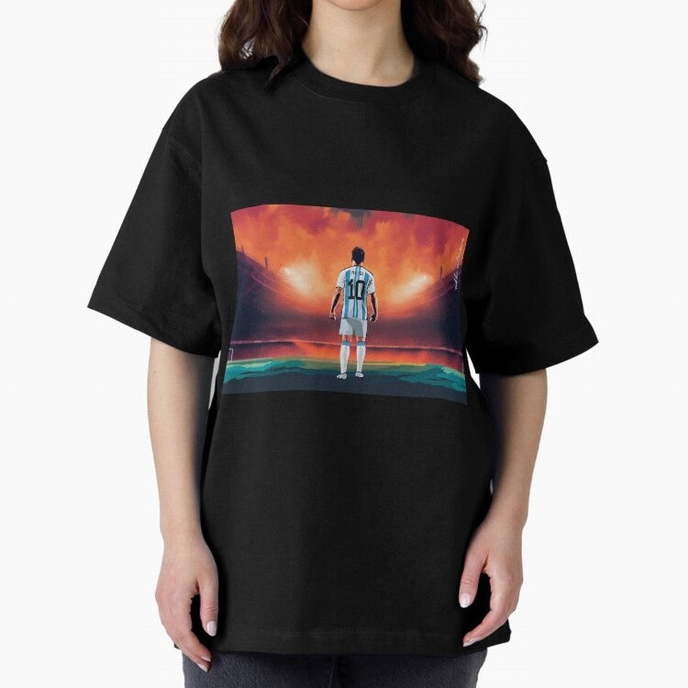 Lionel Leo Messi Premium T-Shirt Honor Champions and Dreams in FIFA World Cup 2026 USA Canada Mexico Connected to Messi and Cristiano Ronaldo, Argentina and Brazil Energy, Championship Spirit, Famous Goals, Roaring Crowds and International Football