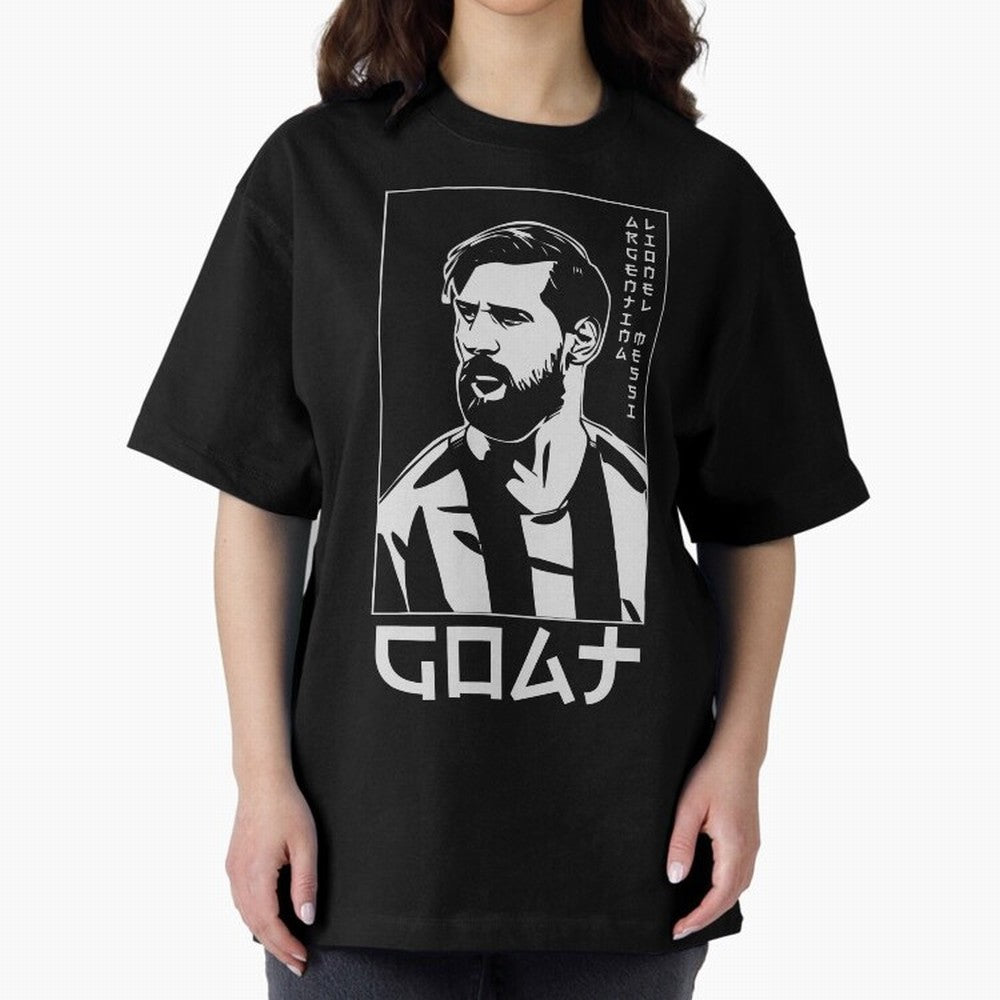 Lionel Messi Japanese Style Portrait art illustration Premium T-Shirt Celebrate the Next Chapter of FIFA World Cup 2026 USA Canada Mexico Spirit, Capturing Argentina, Messi and Cristiano Ronaldo, Champion Mindset, Group Stage Buzz, Knockout Tension