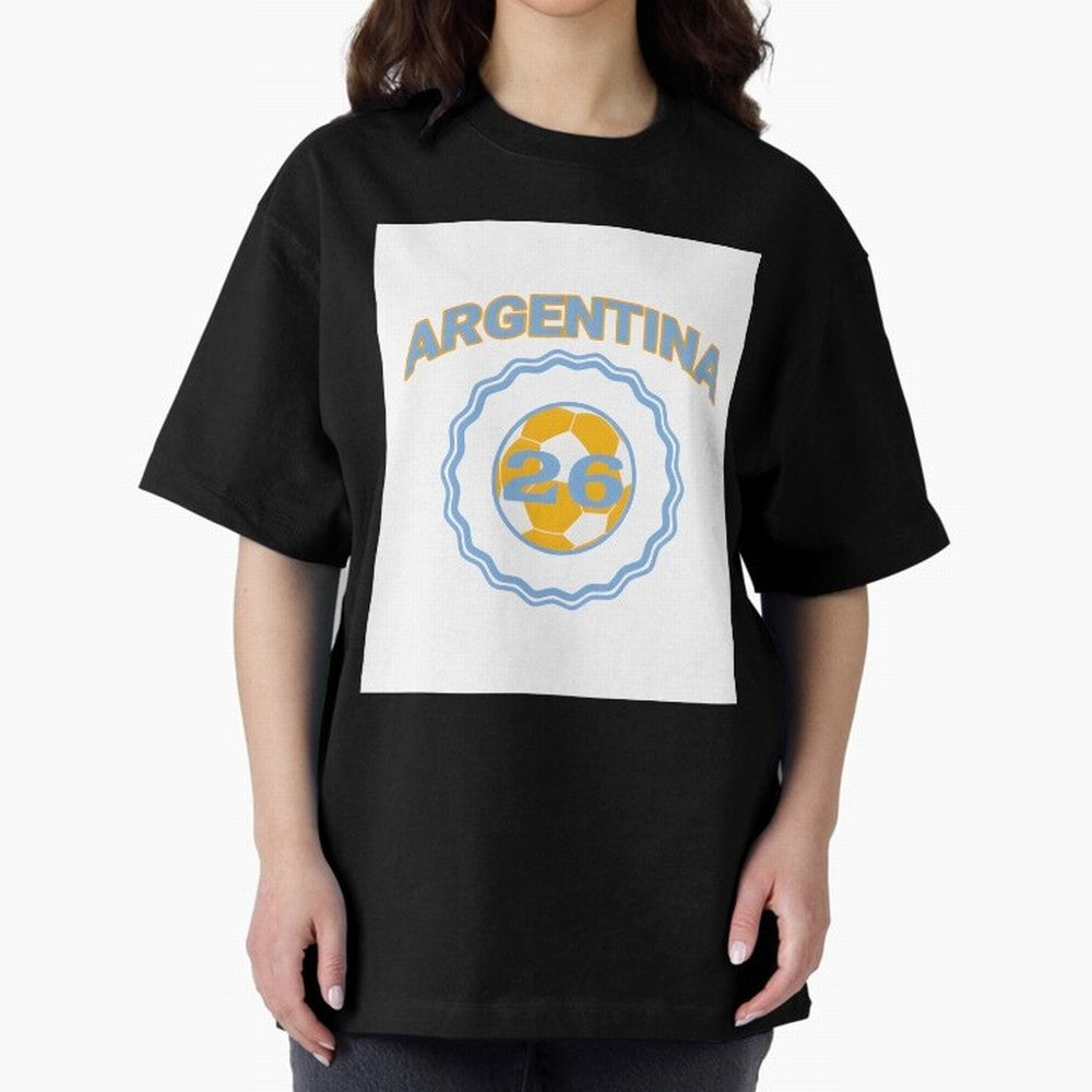 Argentina 2026 world cup soccer badge Premium T-Shirt Support Iconic Players in FIFA World Cup 2026 Group Stage for Fans of Cristiano Ronaldo, Haaland and CR7 and Spain, Bringing Fan Favorite Moments, National Team Passion, Big Match Drama and