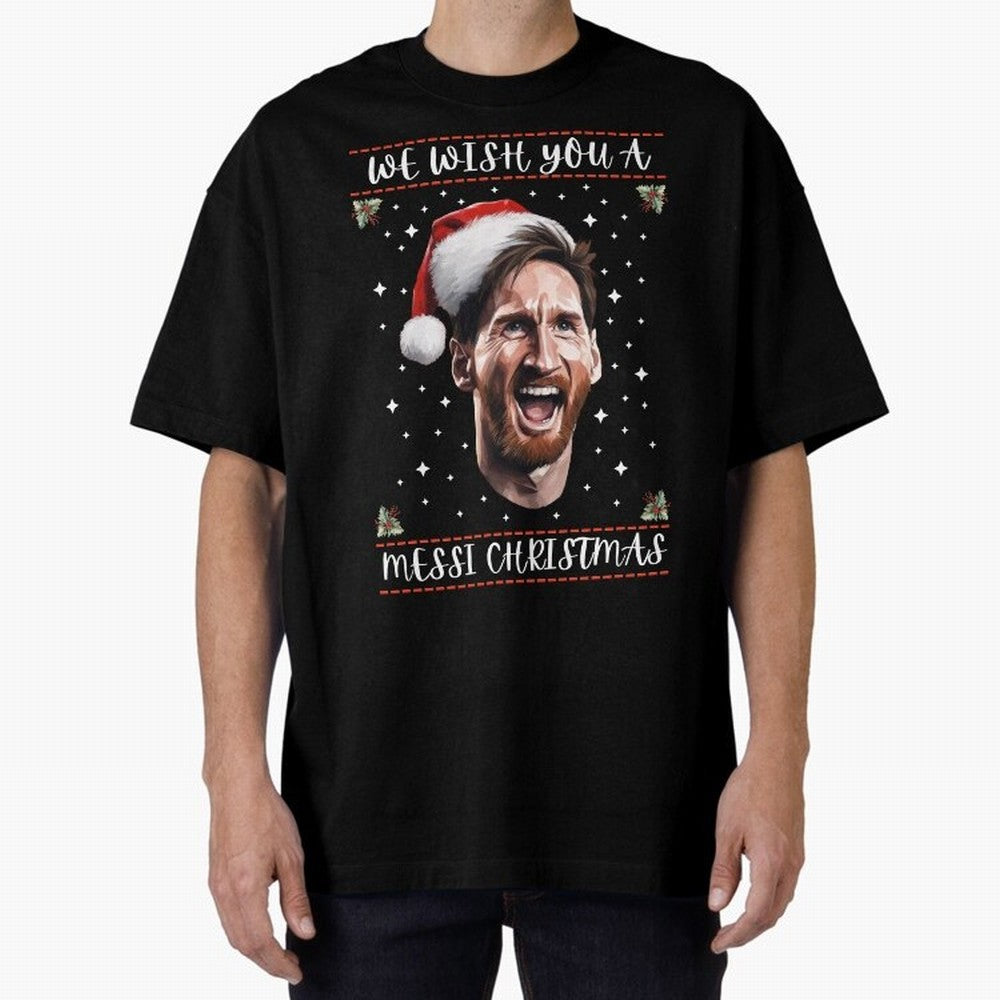 Messi Christmas Shirt ¨C Funny Football Holiday Gift | We Wish You a Messi Christmas Active T-Shirt Represent Fans Who Live for Match Day Hype around FIFA World Cup 2026 Group Stage, Messi and Cristiano Ronaldo, Argentina, France and Brazil,