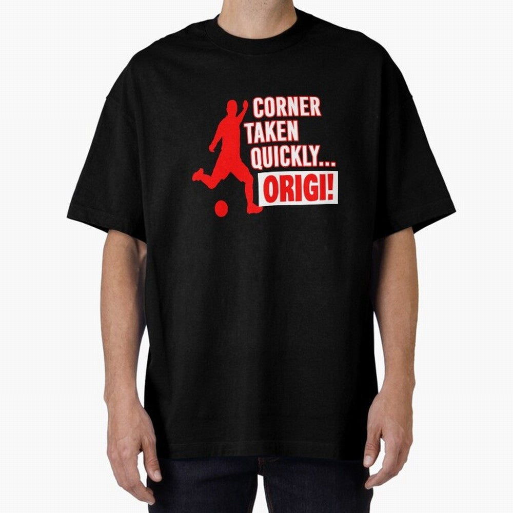 Corner Taken Quickly Origi (Red) Essential T-Shirt Celebrate Football Heritage in FIFA World Cup 2026 Centered on Messi and Cristiano Ronaldo, Argentina, France and Brazil Energy, Football Passion, Legendary Performances, Festival Vibes and