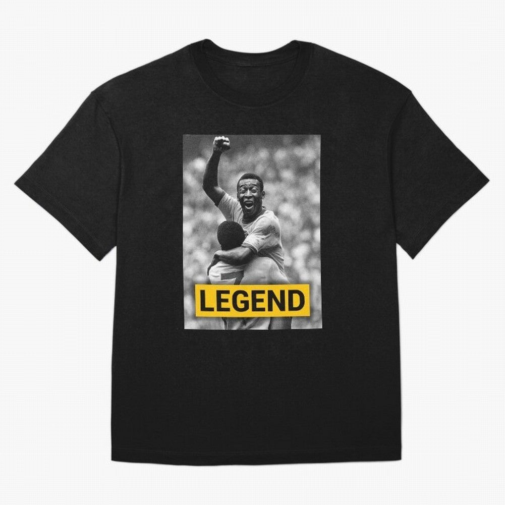 Pel¨¦ Legend Essential T-Shirt Create FIFA World Cup 2026 Spirit, with Portugal, Messi, Neymar and Mbappe, Championship Spirit, Famous Goals, Roaring Crowds and International Football Unity; Perfect for Supporters Who Want Bold Football Energy,