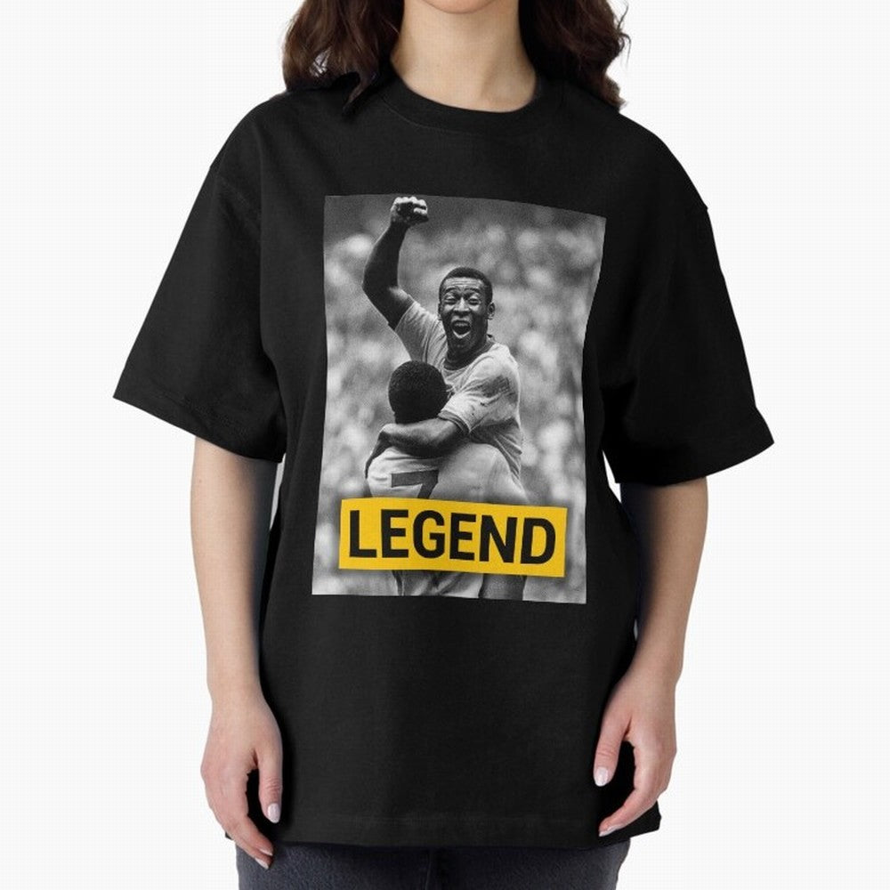 Pel¨¦ Legend Essential T-Shirt Create FIFA World Cup 2026 Spirit, with Portugal, Messi, Neymar and Mbappe, Championship Spirit, Famous Goals, Roaring Crowds and International Football Unity; Perfect for Supporters Who Want Bold Football Energy,