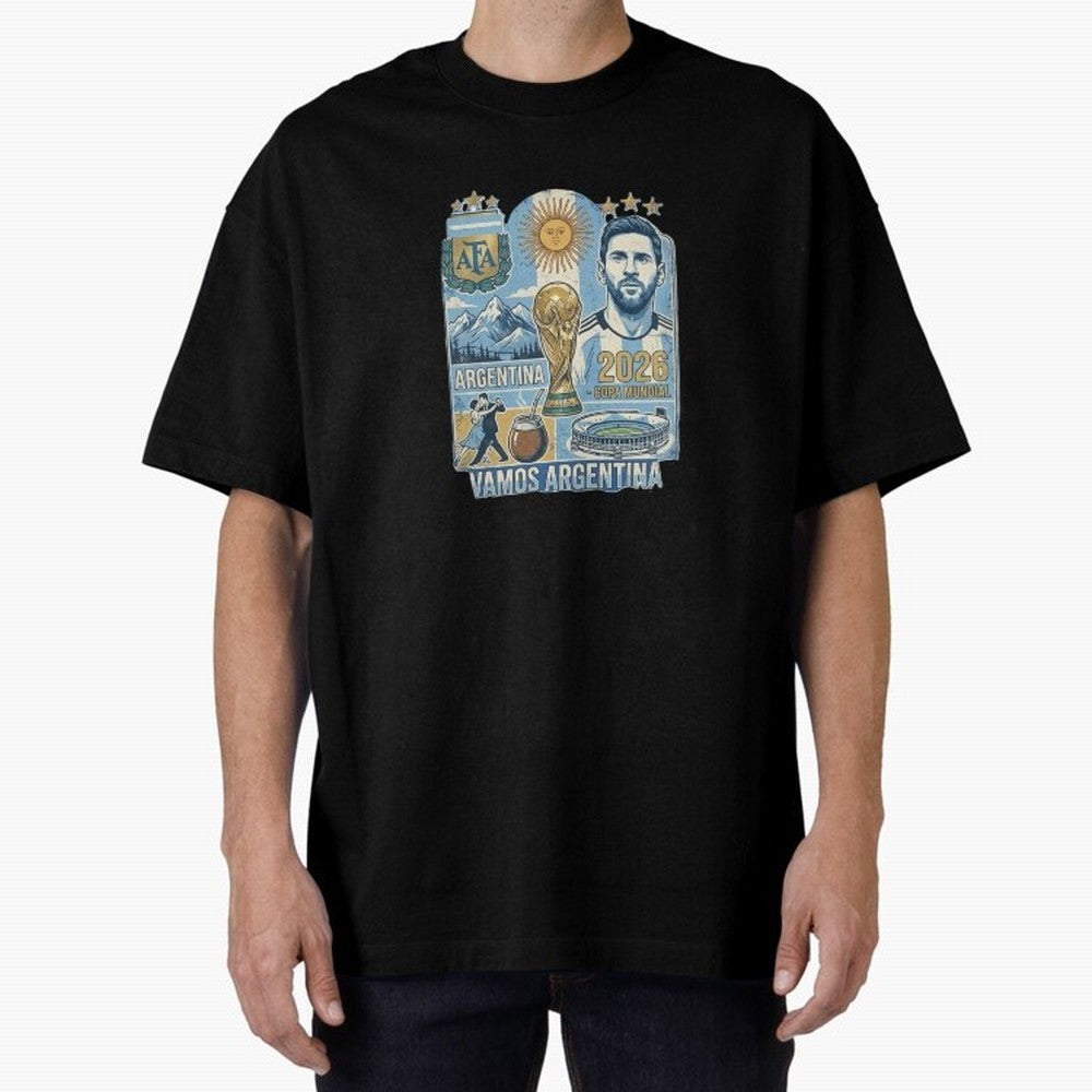 Argentina 2026 ¨C Copa Mundial Spirit Classic T-Shirt Feel FIFA World Cup 2026 for Fans of Haaland and Mbappe and England, France and Netherlands, Bringing Match Day Excitement, Supporter Culture, Golden Goals and Global Football Passion; Ideal for