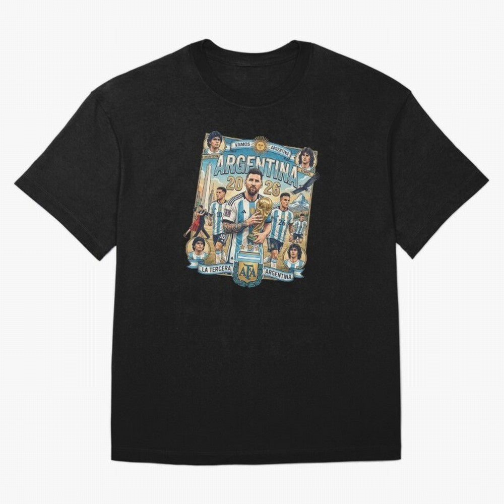 Argentina 2026 ¨C Copa Mundial Spirit Classic T-Shirt Enjoy the Biggest Football Party of FIFA World Cup 2026 Group Stage Spirit, with Netherlands, CR7 and Messi, Tournament Hype, Historic Matchups, Family Viewing Parties and Global Sports Pride;