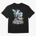 Cancha & Mate Dreams ¨C Argentina Football Heritage - Argentina Football Mate Mascot - Messi 10 Soccer Fan Art Classic T-Shirt Bring Trophy Dreams to FIFA World Cup 2026 Spirit, Filled with Spain and Netherlands, Cristiano Ronaldo, Classic Soccer