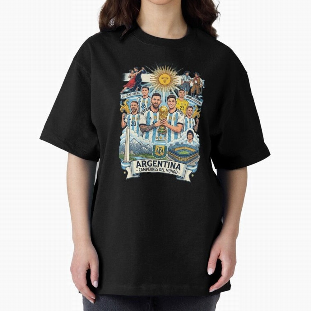 Argentina 2026 ¨C Copa Mundial Spirit Classic T-Shirt Feel Match Day Hype around FIFA World Cup 2026 Group Stage, Cristiano Ronaldo, Haaland and CR7, England, France and Netherlands, Football Passion, Legendary Performances, Festival Vibes and