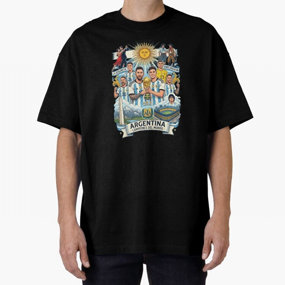 Argentina 2026 ¨C Copa Mundial Spirit Classic T-Shirt Feel Match Day Hype around FIFA World Cup 2026 Group Stage, Cristiano Ronaldo, Haaland and CR7, England, France and Netherlands, Football Passion, Legendary Performances, Festival Vibes and
