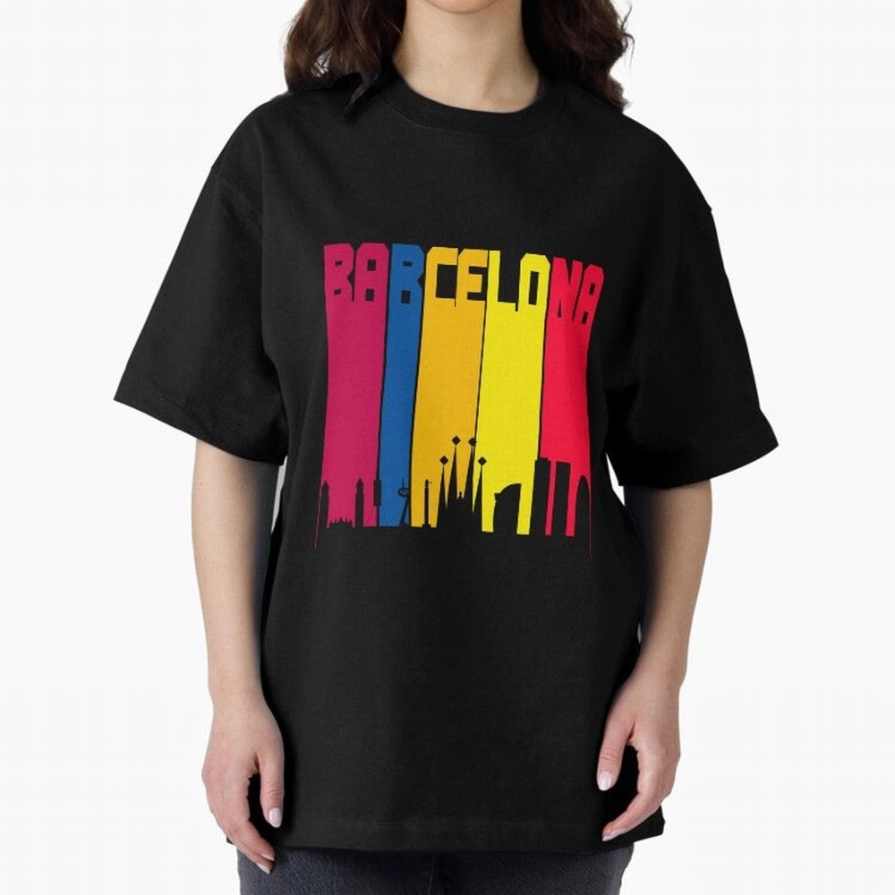 Barcelona Skyline BCN Catalunya Classic T-Shirt Get Ready for Global Football Passion for FIFA World Cup 2026 USA Canada Mexico, Celebrating Neymar, Spain, Football Passion, Legendary Performances, Festival Vibes and Supporter Community; Great for