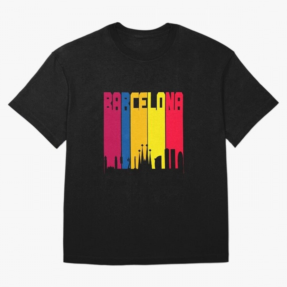 Barcelona Skyline BCN Catalunya Classic T-Shirt Get Ready for Global Football Passion for FIFA World Cup 2026 USA Canada Mexico, Celebrating Neymar, Spain, Football Passion, Legendary Performances, Festival Vibes and Supporter Community; Great for
