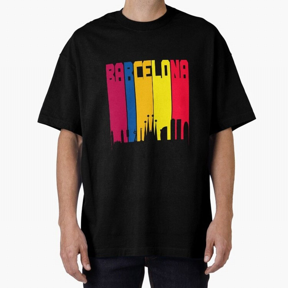 Barcelona Skyline BCN Catalunya Classic T-Shirt Get Ready for Global Football Passion for FIFA World Cup 2026 USA Canada Mexico, Celebrating Neymar, Spain, Football Passion, Legendary Performances, Festival Vibes and Supporter Community; Great for