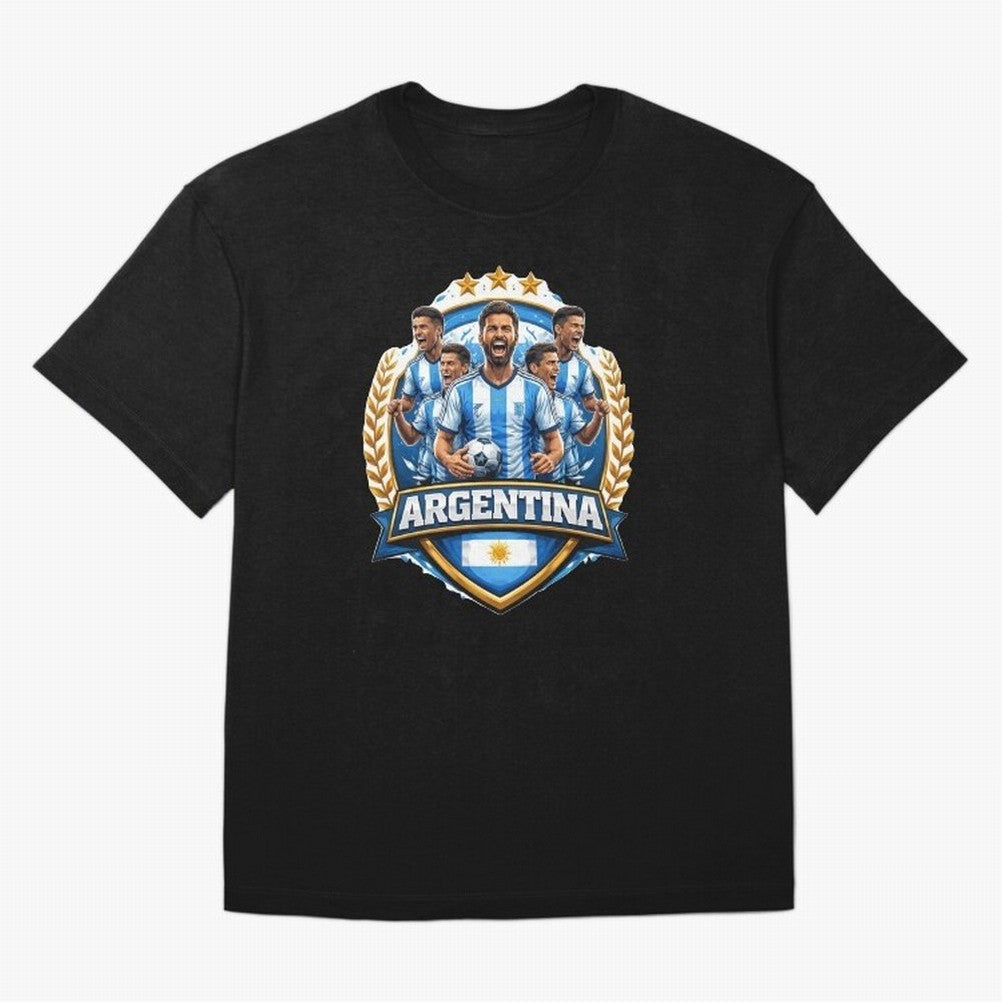 Argentina Football Pride- Albiceleste Soccer Classic T-Shirt Support Iconic Players in FIFA World Cup 2026 Group Stage Spirit, Inspired by Spain, Messi, Neymar and Mbappe, Supporter Pride, Iconic Celebrations, Legendary Names and Global Match Day