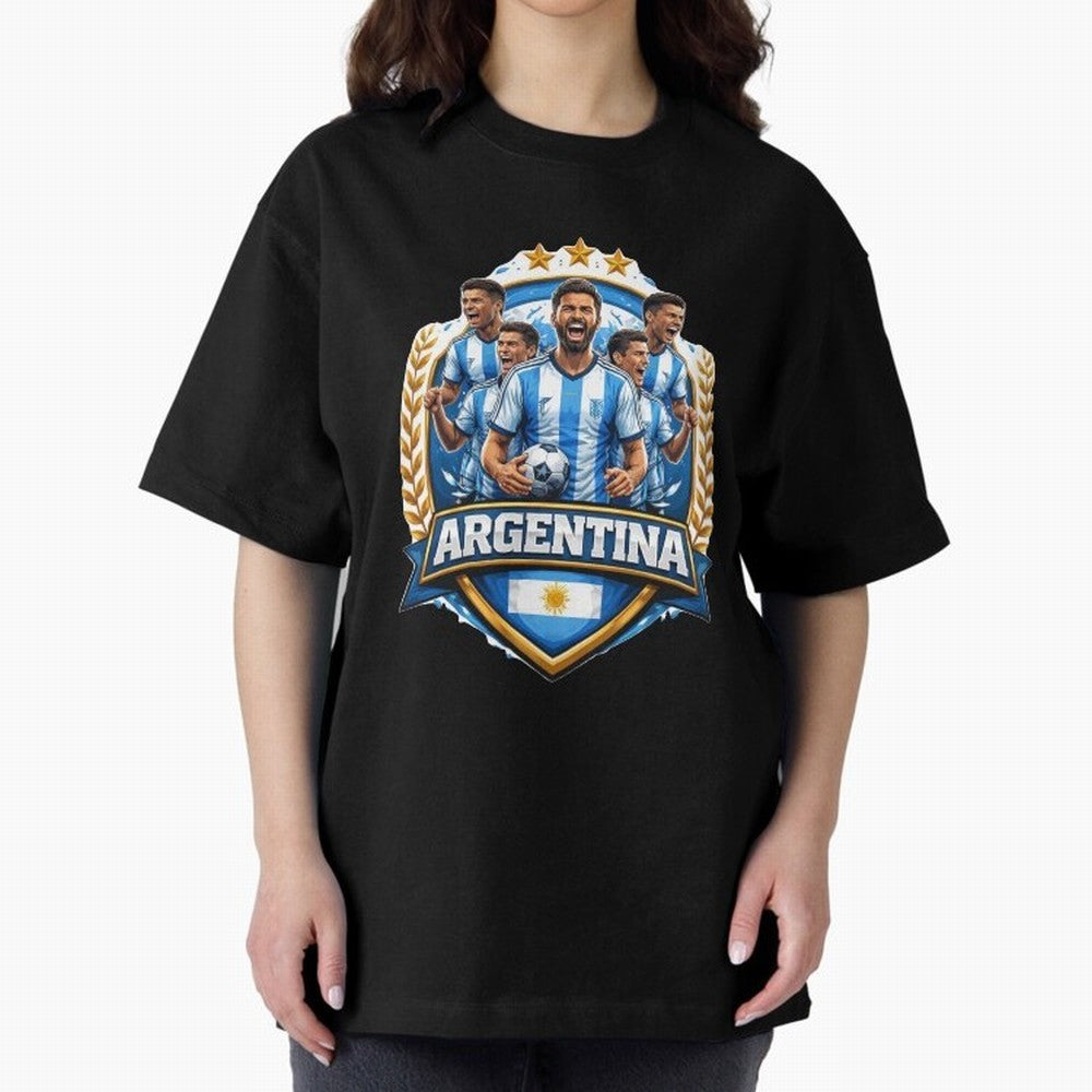 Argentina Football Pride- Albiceleste Soccer Classic T-Shirt Support Iconic Players in FIFA World Cup 2026 Group Stage Spirit, Inspired by Spain, Messi, Neymar and Mbappe, Supporter Pride, Iconic Celebrations, Legendary Names and Global Match Day