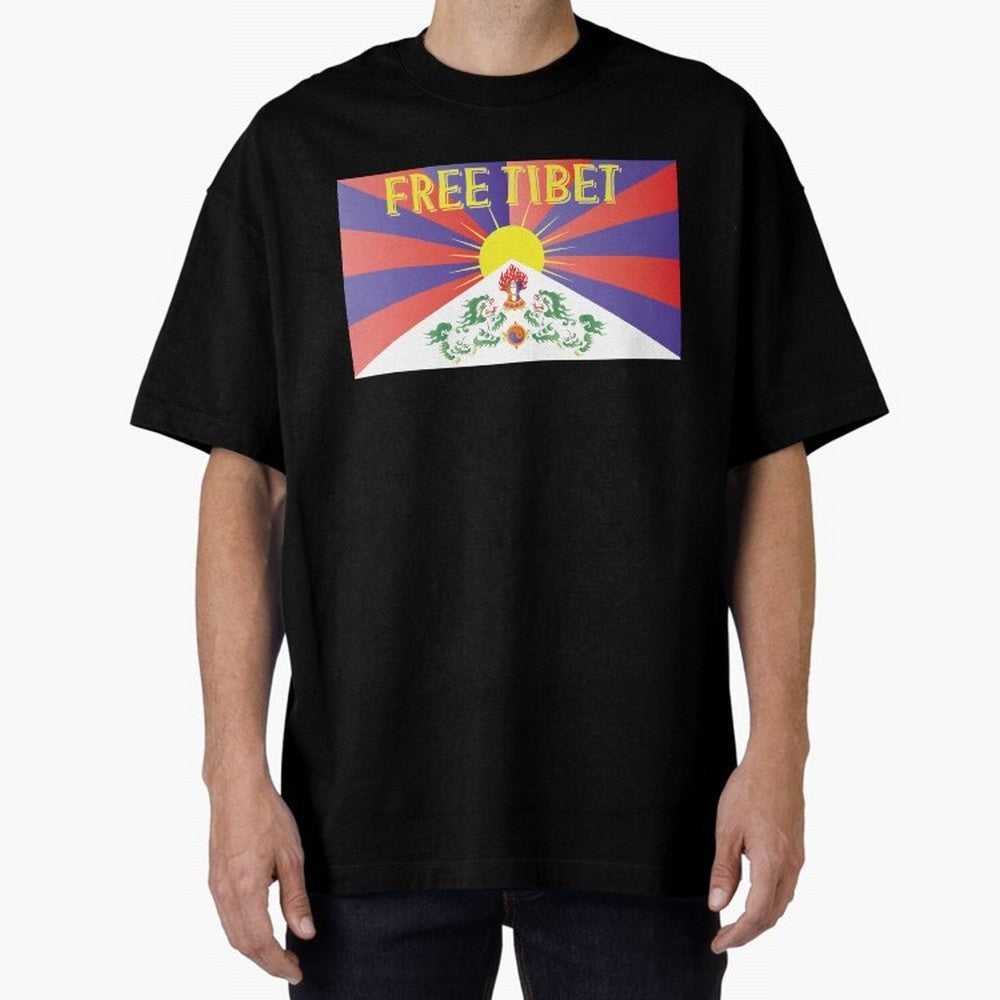 Free Tibet Movement Oversized T-Shirt Celebrate the Biggest Stage of FIFA World Cup 2026 Spirit, Driven by Argentina and Brazil, Neymar, Haaland and Cristiano Ronaldo, Goal Celebration Energy, Supporter Heritage, Football Icons and Worldwide