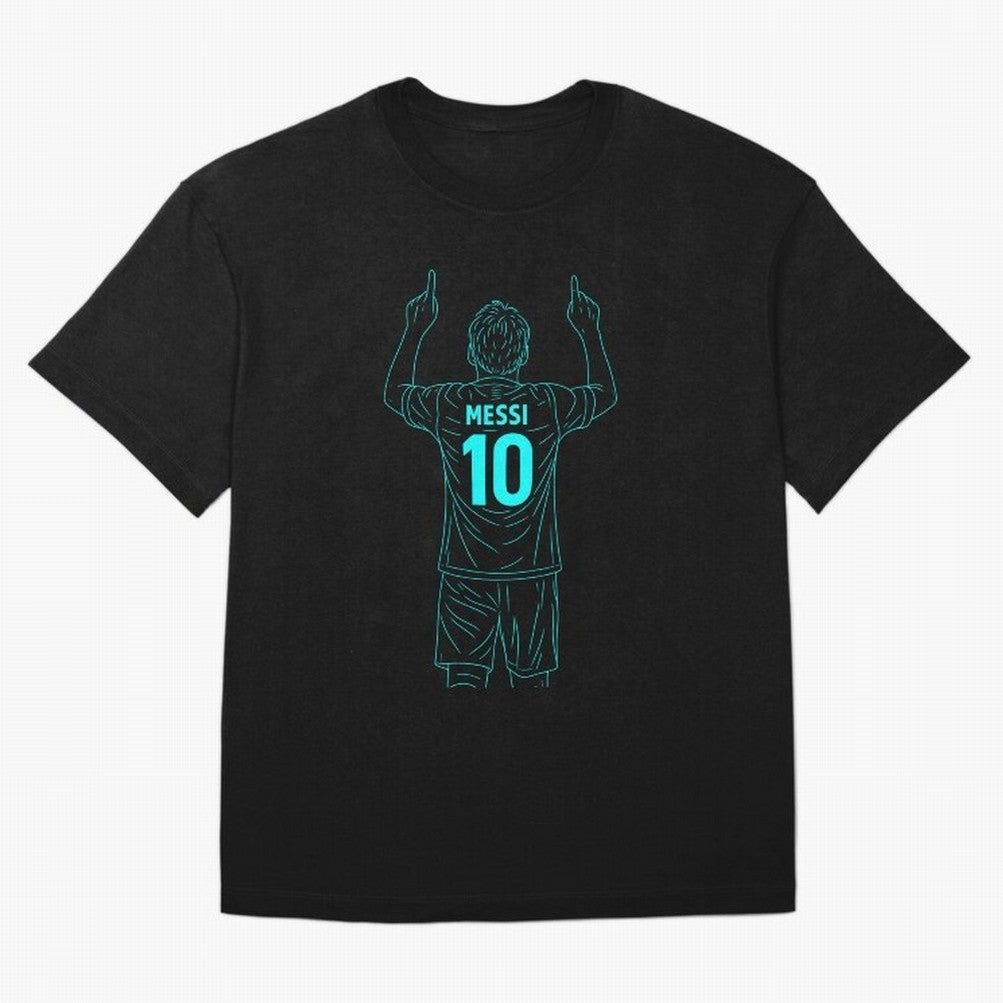 Messi Iconic Celebration Oversized T-Shirt Step into Match Day Hype around FIFA World Cup 2026 USA Canada Mexico, Mbappe and Neymar, Argentina, France and Brazil, Football Festival Excitement, Trophy Ambitions, Country Rivalries and Star Player