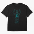 Messi Iconic Celebration Oversized T-Shirt Step into Match Day Hype around FIFA World Cup 2026 USA Canada Mexico, Mbappe and Neymar, Argentina, France and Brazil, Football Festival Excitement, Trophy Ambitions, Country Rivalries and Star Player