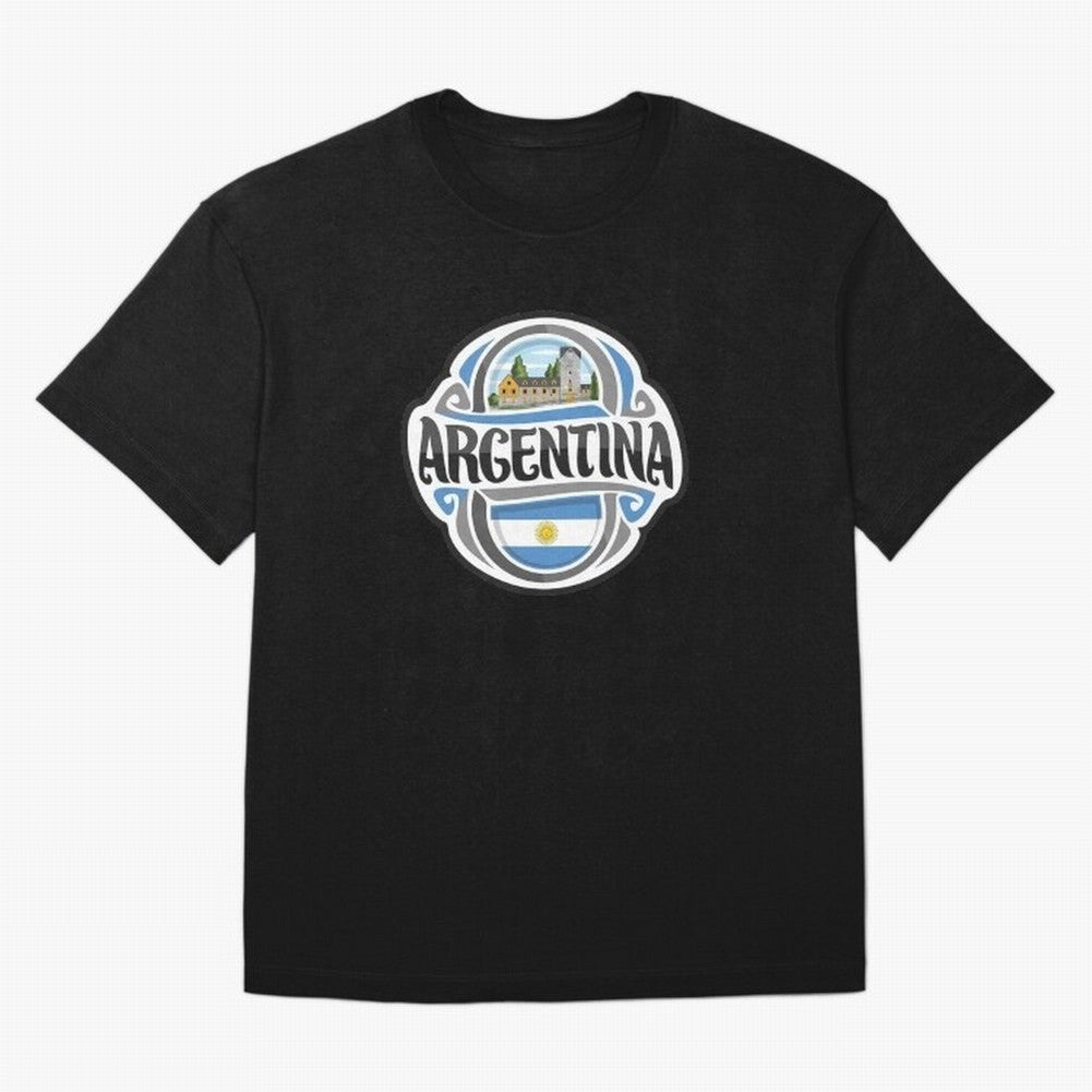 Decorative Argentina Logo Oversized T-Shirt Bring Champion Energy into Global Football Passion for FIFA World Cup 2026 Group Stage, with Haaland and Mbappe, Portugal, Spain and Germany, Goal Celebration Energy, Supporter Heritage, Football Icons