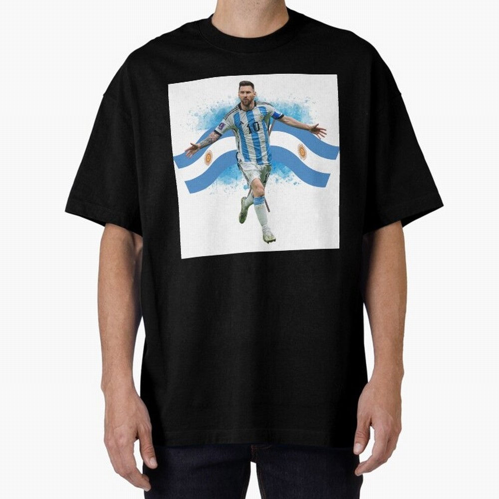 Messi - Argentina Classic T-Shirt Enjoy FIFA World Cup 2026 Group Stage for Fans of Neymar and Brazil, Portugal and Argentina, Bringing Vintage Soccer Flavor, Modern Football Stars, National Flags and Final Night Emotion; Created for Match Day
