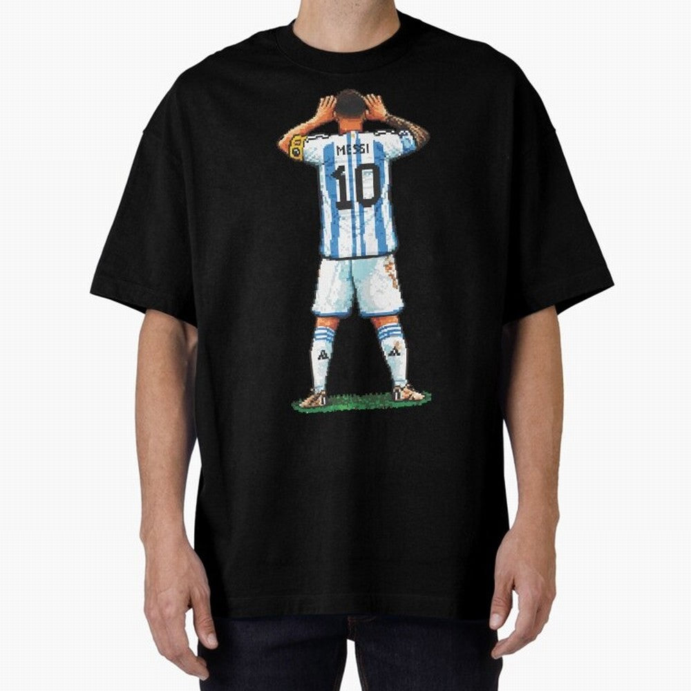 Pixelated Messi Topo Gigio Classic T-Shirt Bring a Vintage Feel to the FIFA World Cup 2026 Group Stage Journey through Messi, CR7 and Mbappe Highlights, Argentina, France and Brazil Pride, Supporter Pride, Iconic Celebrations, Legendary Names and