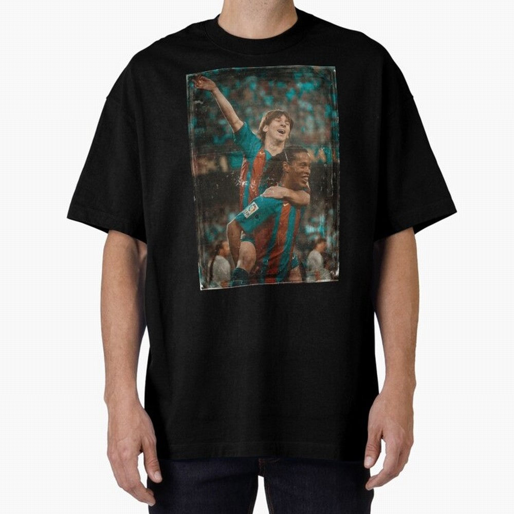 Messi and Ronaldinho Celebration Classic T-Shirt Back Your Heroes with Global Football Passion for FIFA World Cup 2026 USA Canada Mexico, Built around Mbappe and Neymar, Argentina, France and Brazil, Classic Soccer Heritage, Championship Pressure,