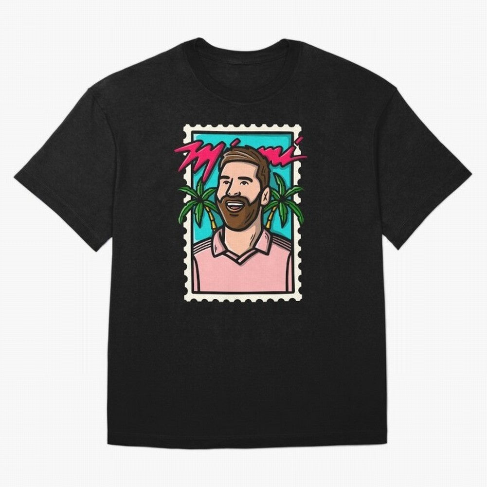 Leo - Miami Classic T-Shirt Feel the Heartbeat of FIFA World Cup 2026 Group Stage Spirit, Highlighting Argentina and Brazil, CR7, Sports Nostalgia, International Competition, Famous Players and Unforgettable Victories; Perfect for People Who Love