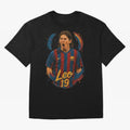 Young Messi Barcelona Art ¨C Rising Legend in Number 19 Tribute	 Classic T-Shirt Honor the Beautiful Game during FIFA World Cup 2026 Spirit, Celebrating England and Germany, Messi, CR7 and Mbappe, Game Day Rituals, Football Legends, Country Pride