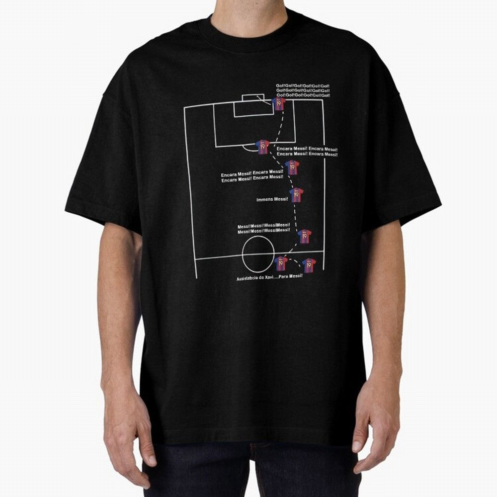 Encara messi gol gol gol Oversized T-Shirt Step into Global Football Passion for FIFA World Cup 2026 USA Canada Mexico, Featuring Neymar, Germany, Football Festival Excitement, Trophy Ambitions, Country Rivalries and Star Player Buzz; Perfect for