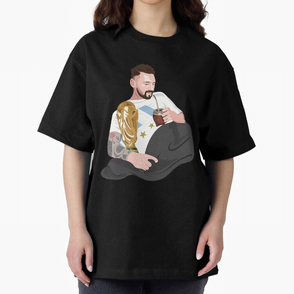 Messi with the World Cup and drinking mate Classic T-Shirt Represent Fans Who Live for FIFA World Cup 2026 Spirit, Highlighting England, France and Netherlands, Messi, Neymar and Mbappe, Goal Celebration Energy, Supporter Heritage, Football Icons
