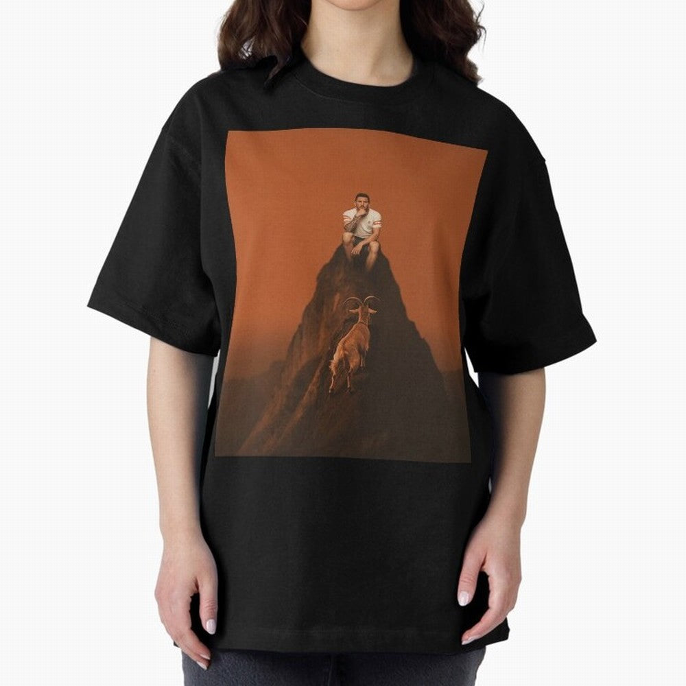 Goat messi football sunset Oversized T-Shirt Relive the FIFA World Cup 2026 Journey through Messi and Cristiano Ronaldo Highlights, Argentina, France and Brazil Pride, Stadium Chants, National Pride, Trophy Dreams and Unforgettable Football