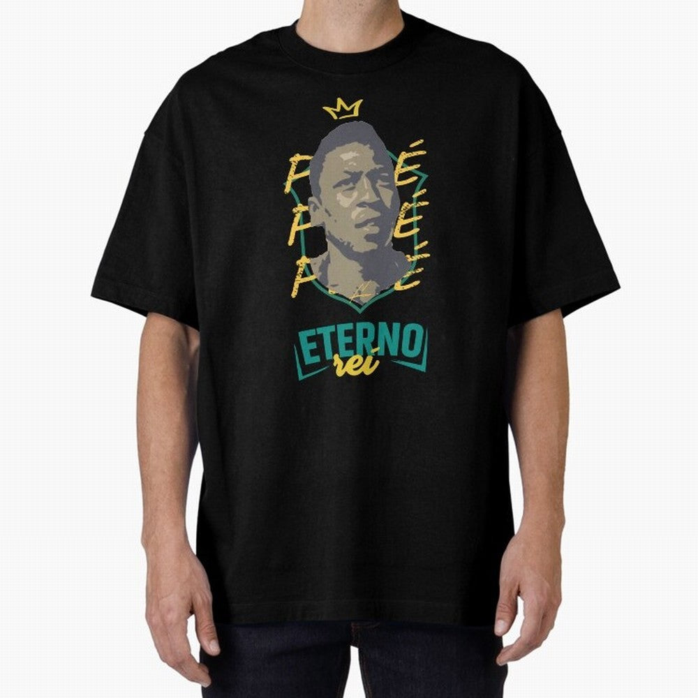 Messi and Neymar wearing a Pele t-shirt - Pel¨¦ Eterno - Pele Forever Rei Classic T-Shirt Feel the Heartbeat of Global Football Passion for FIFA World Cup 2026 USA Canada Mexico, Made for Mbappe and Neymar, France, Goal Celebration Energy,